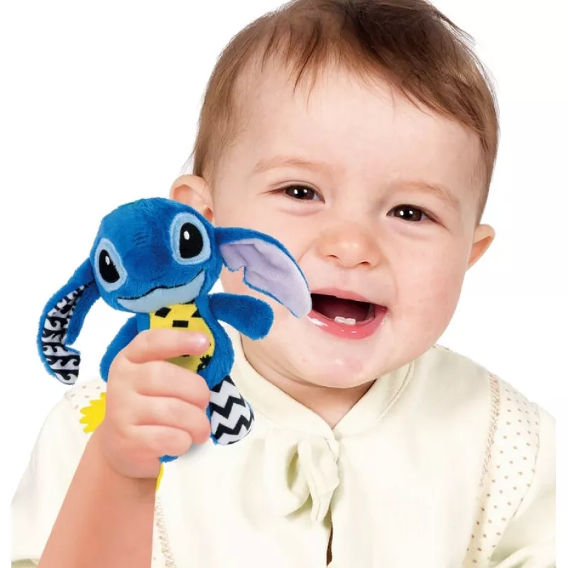 Clementoni Disney Baby Stitch Soft Rattle kūdikio kabinamas žaisliukas