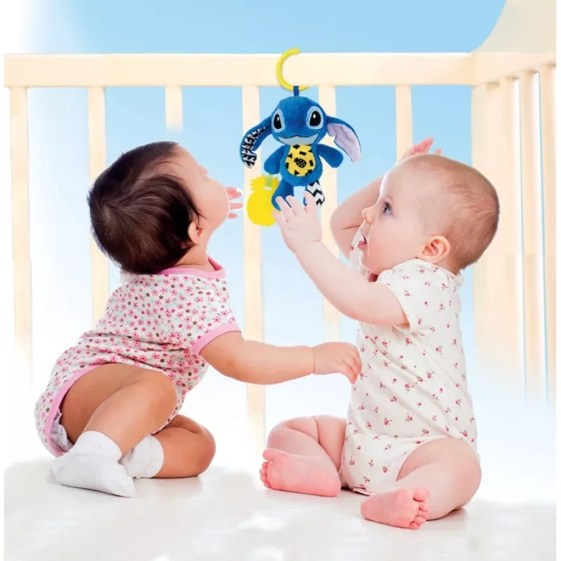 Clementoni Disney Baby Stitch Soft Rattle kūdikio kabinamas žaisliukas