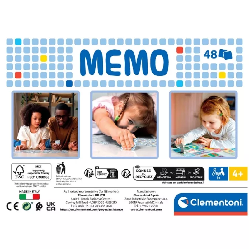 Clementoni Memo Princess 2024 kortų žaidimas atmintis