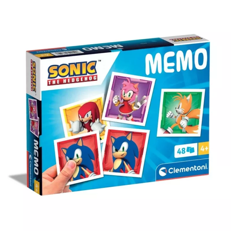Clementoni Memo Sonic kortų žaidimas Atmintis