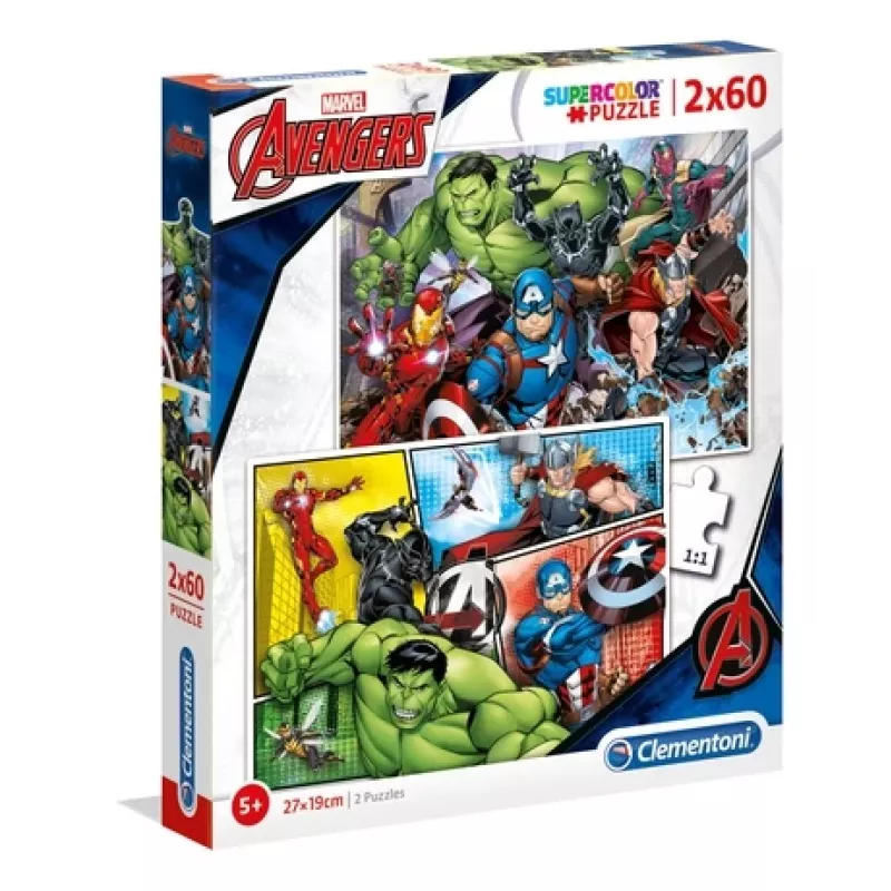 Clementoni 21605 dėlionė Stalioji dėlionė 60 vnt. Komiksai