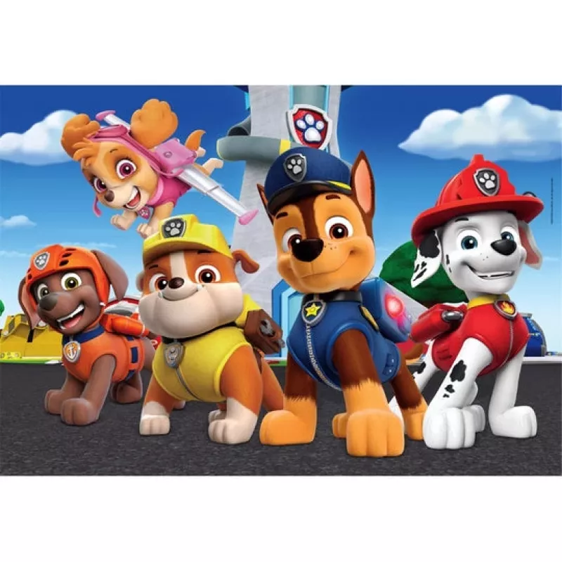 Clementoni Supercolor Paw Patrol Jigsaw puzzle 60 vnt. Piešti animaciniai filmukai