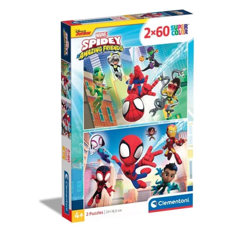 Clementoni Spidey & His Amazing Friends dėlionė 60 vnt. Komiksai