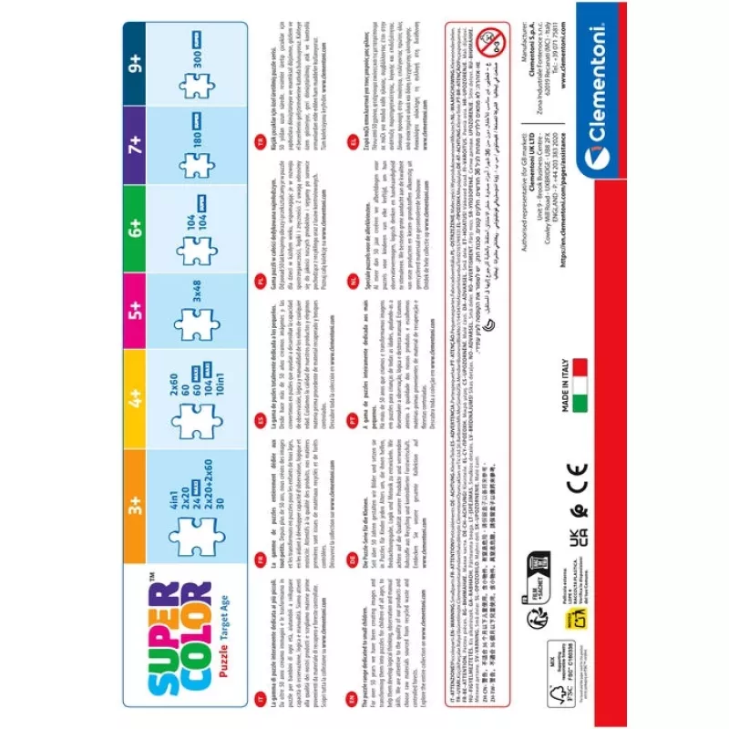 Clementoni Supercolor 21737 dėlionė 300 vnt. Komiksai