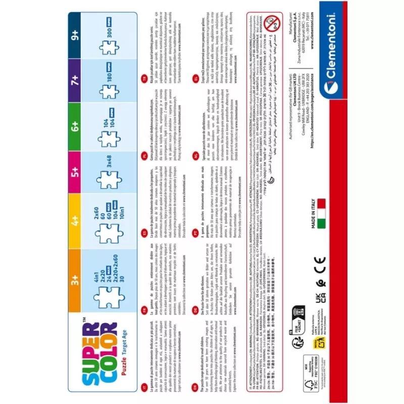 Clementoni Supercolor 21744 dėlionė 300 vnt. Animaciniai filmai