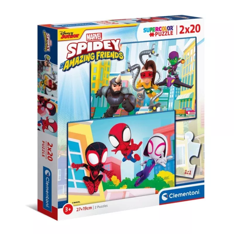 Clementoni Spidey & His Amazing Friends dėlionė 20 vnt. Komiksai