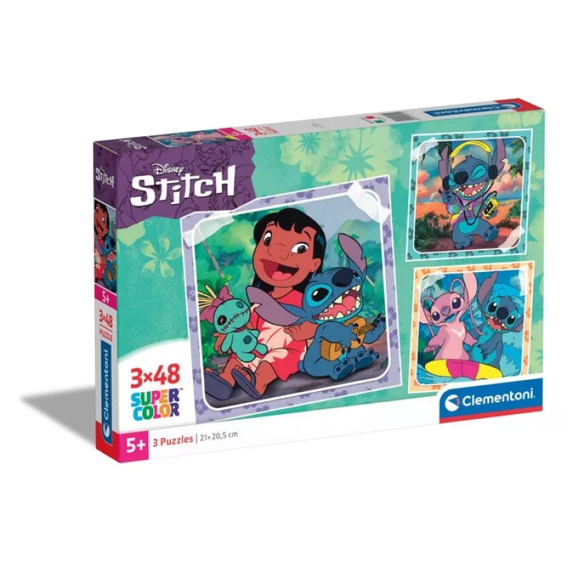 Clementoni Supercolor Stitch dėlionė 48 vnt. Animaciniai filmukai