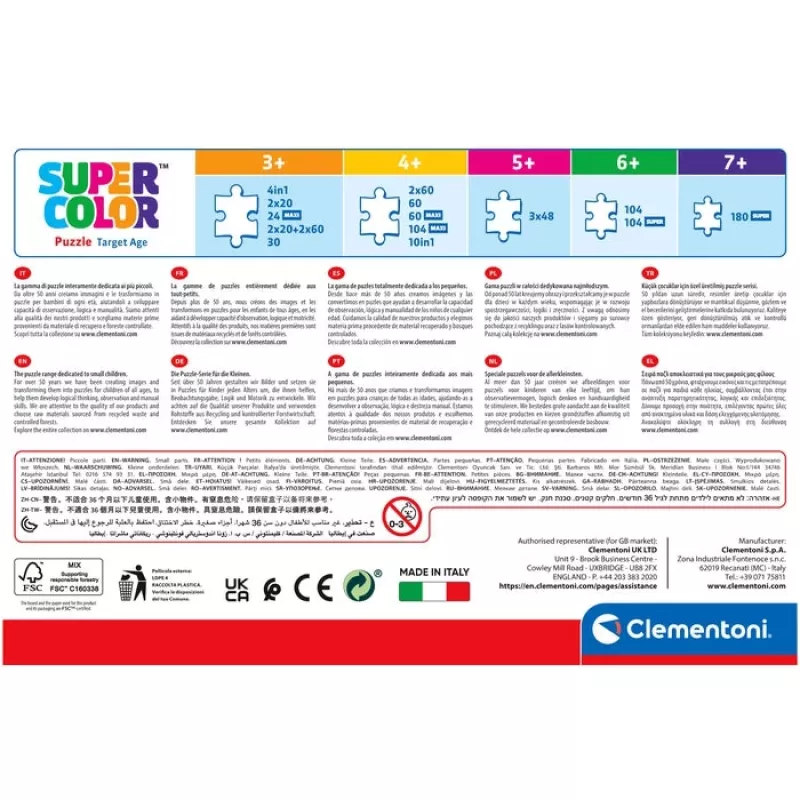 Clementoni Supercolor Stitch dėlionė 48 vnt. Animaciniai filmukai