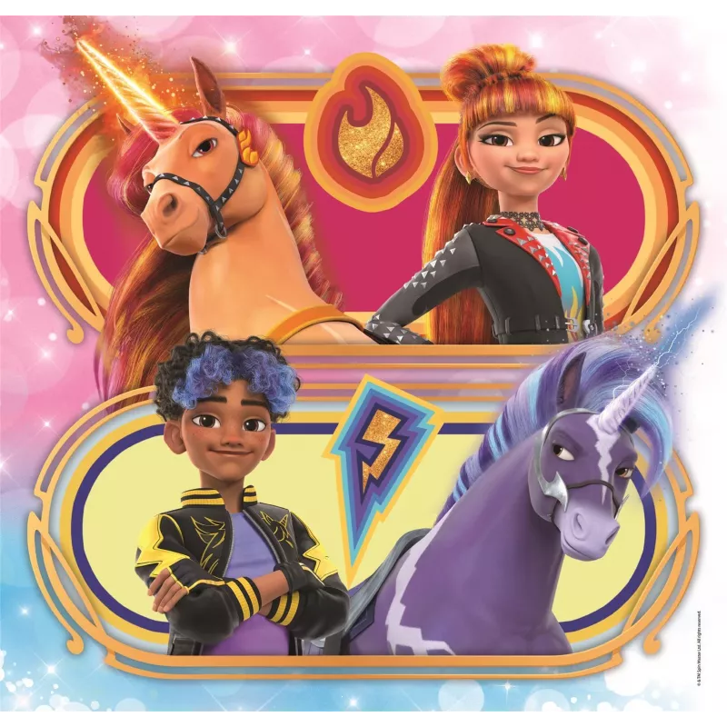 Clementoni 3x48 vnt. Dėlionės Unicorn Academy, 5 m. Clementoni 3x48 vnt. Dėlionės Unicorn Academy. Rekomenduojamas amžius (min): 5 m.