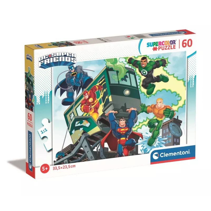 Clementoni Supercolor DC Comics Super Friends dėlionė 60 vnt.