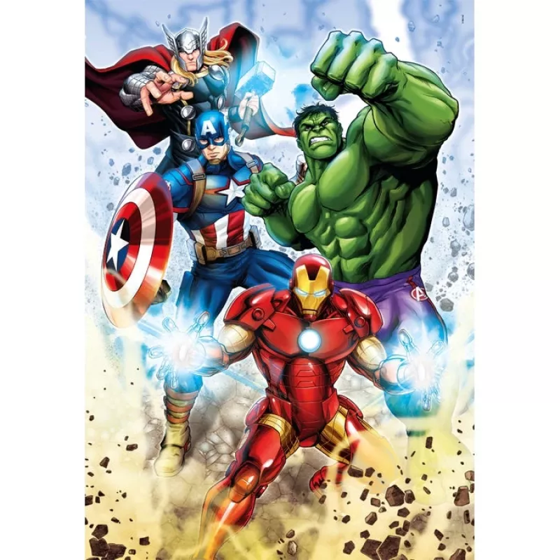 Clementoni Supercolor Marvel Avengers dėlionė 60 vnt. Komiksai