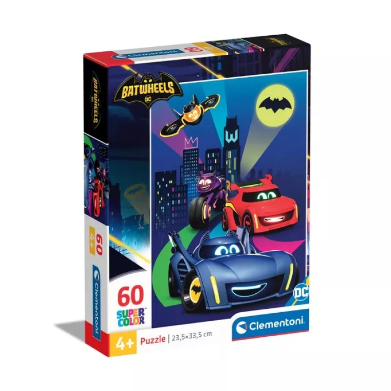 Clementoni Supercolor Batwheels dėlionė 60 vnt. Komiksai