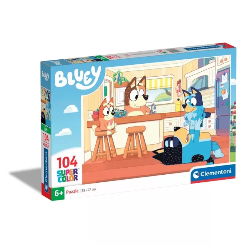Clementoni Bluey dėlionė 104 vnt. Gyvūnai