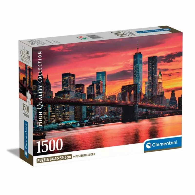 Clementoni High Quality Collection East River at Dusk Dėlionė 1500 vnt. Peizažas