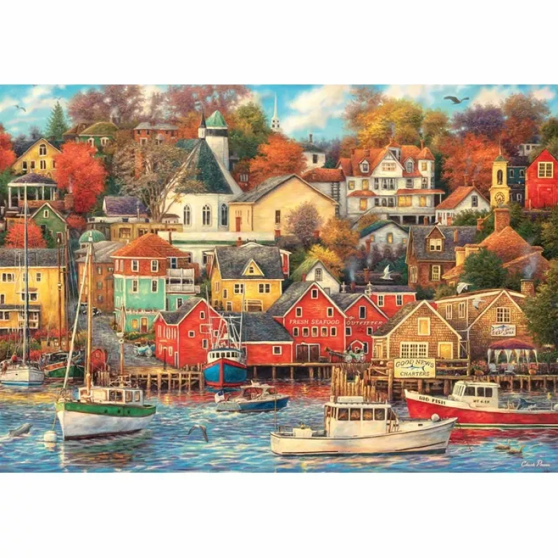 Clementoni High Quality Collection Good Times Harbor Dėlionė 1500 vnt. Menas