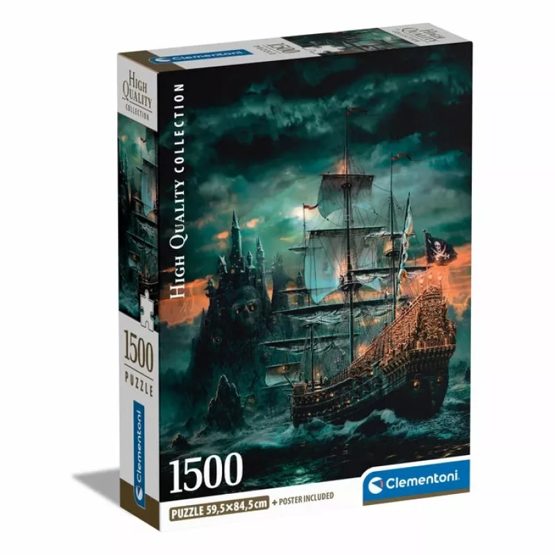 Clementoni High Quality Collection The Pirates Ship dėlionė, 1500 vnt., Menas, 18 m.