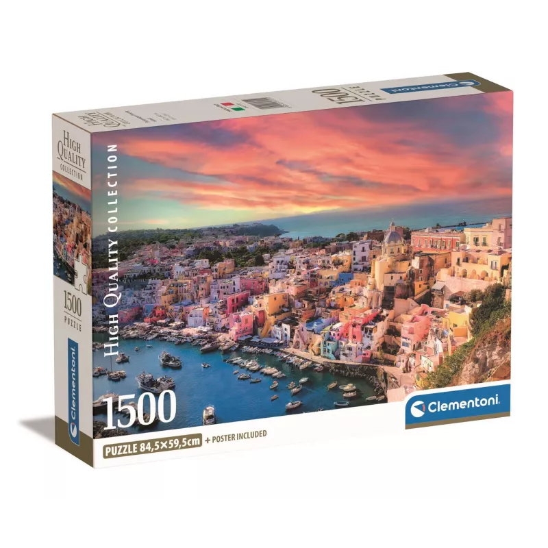 Clementoni 1500 vnt. CB HQC Procida sala, 14 metų Clementoni 1500 vnt. CB HQC Procida sala. Rekomenduojamas amžius (min.): 14 metų