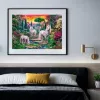 Clementoni Classical garden unicorns dėlionė 2000 vnt. Gyvūnai