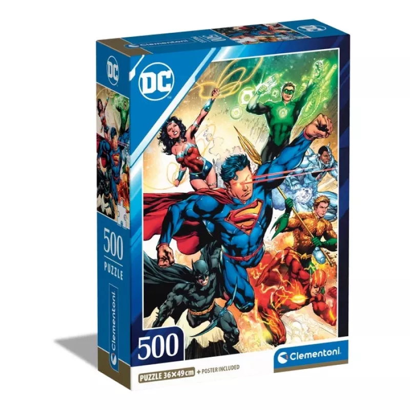 Clementoni DC Dėlionė 500 vnt. Komiksai