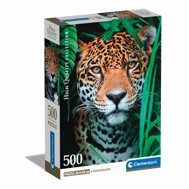 “Clementoni High Quality Collection” Jaguaras džiunglėse dėlionė 500 vnt. Gyvūnai