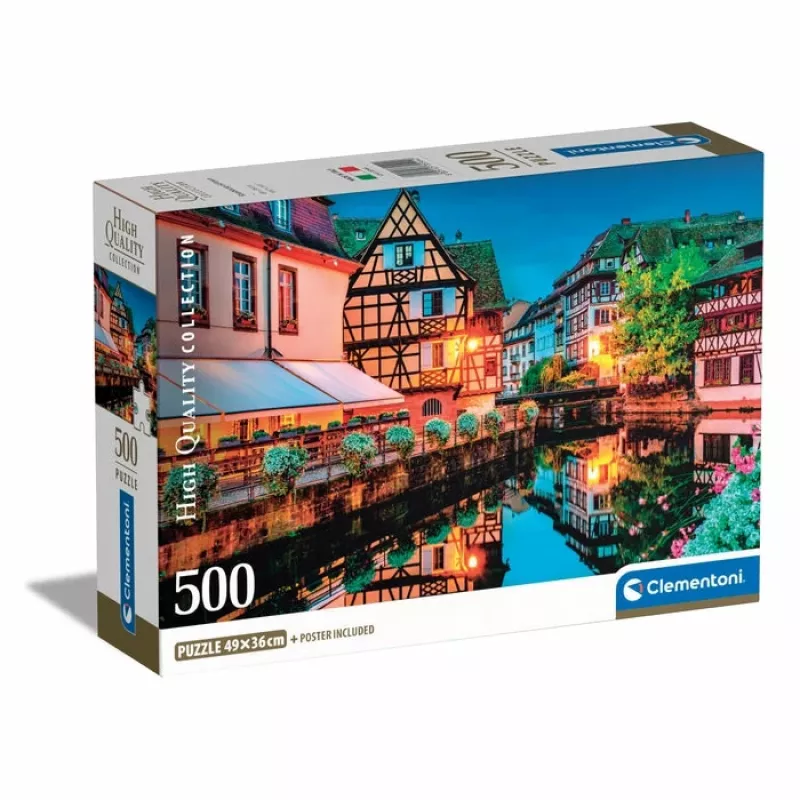 Clementoni High Quality Collection Strasbūro senamiestis Dėlionė 500 vnt. Peizažas