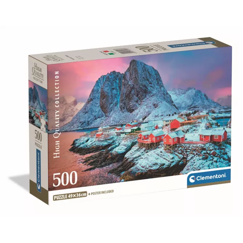 Clementoni 500 vnt. CB HQC Hamnoy Village, 14 m. Clementoni 500 vnt. CB HQC Hamnoy Village. Rekomenduojamas amžius (min.): 14 m.