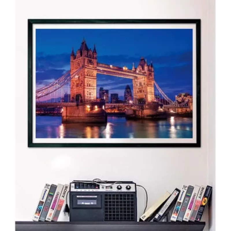 Clementoni Tower Bridge At Night Jigsaw puzzle 1000 vnt. Pastatai