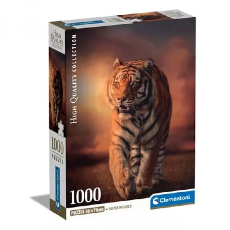Clementoni Tigras Dėlionė 1000 vnt. Gyvūnai