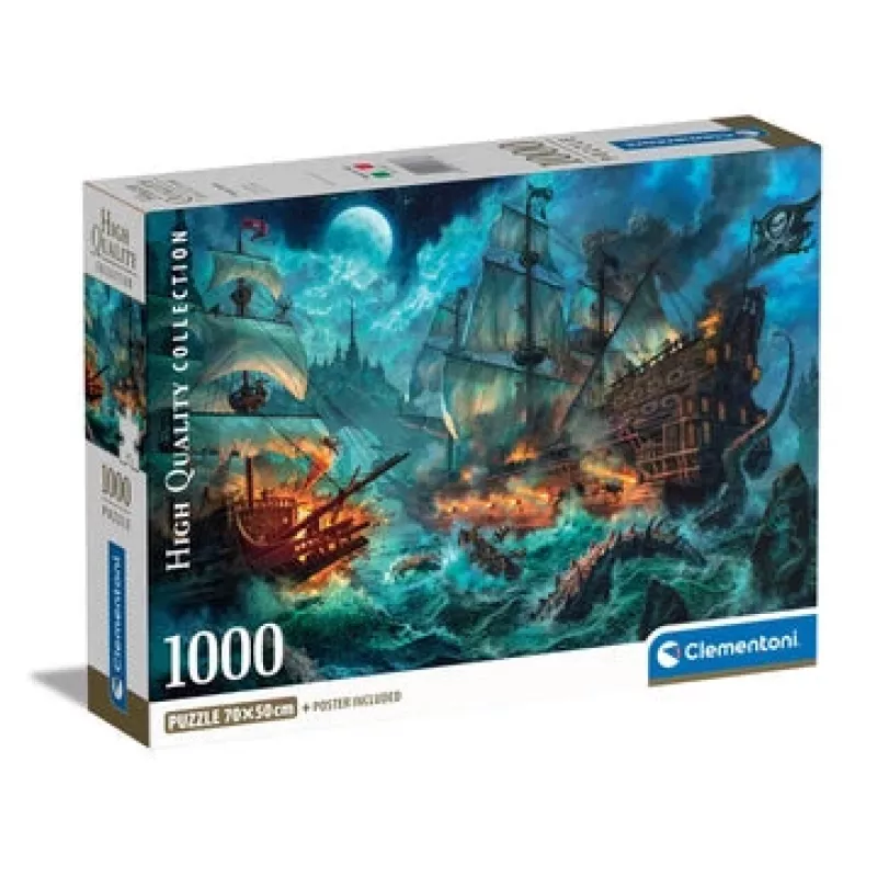 Clementoni Pirates Battle dėlionė 1000 vnt. Kita