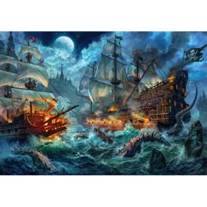 Clementoni Pirates Battle dėlionė 1000 vnt. Kita