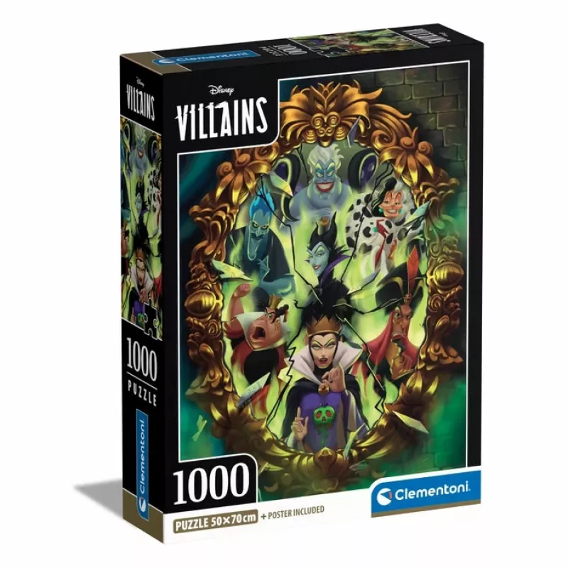 Clementoni Disney Villains Dėlionė 1000 vnt. Animaciniai filmai