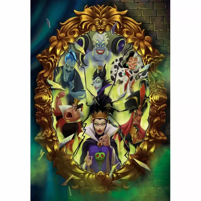Clementoni Disney Villains Dėlionė 1000 vnt. Animaciniai filmai