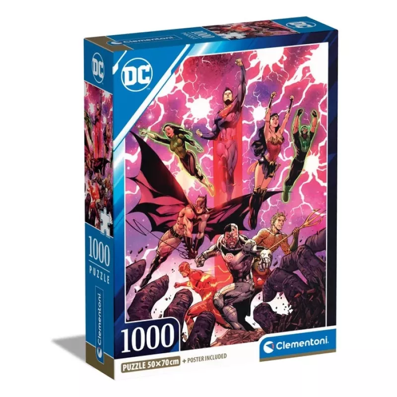 Clementoni DC dėlionė 1000 vnt. Komiksai