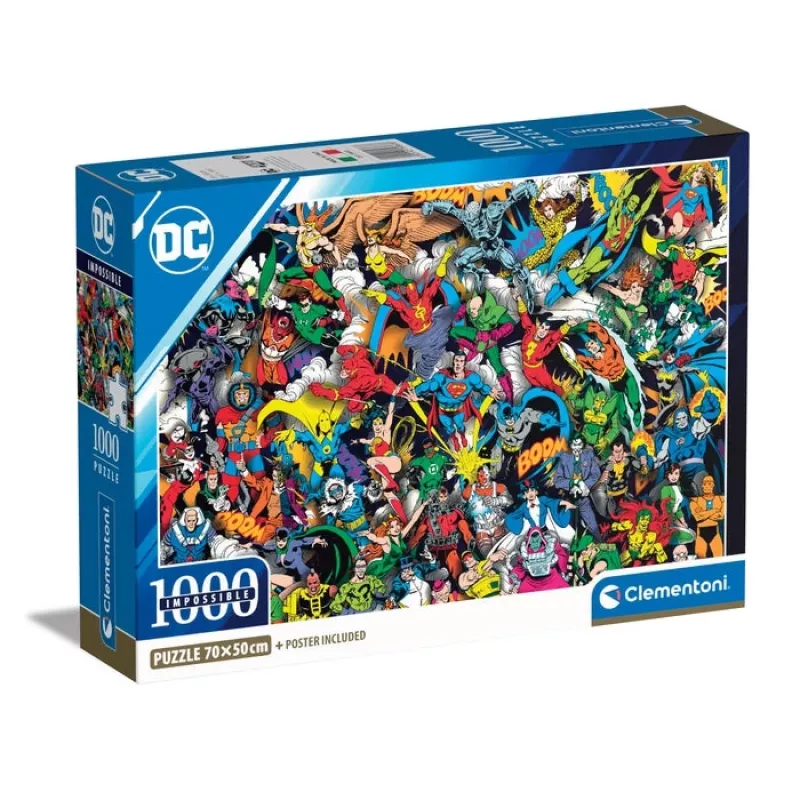 Clementoni DC Comics Impossible dėlionė 1000 vnt.