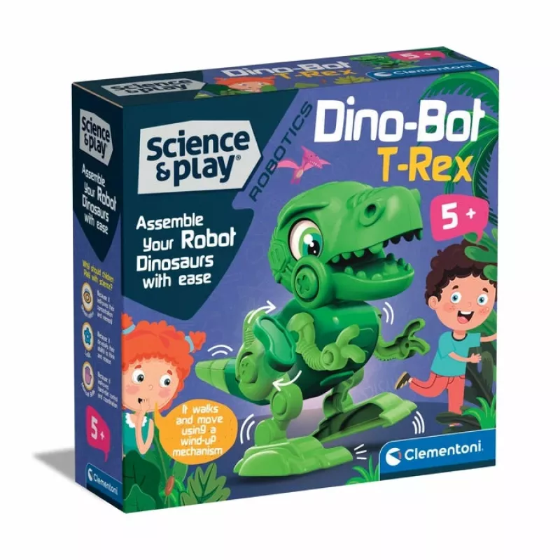 Clementoni Science & Play Dino Bot T-Rex Junior, Robotinis dinozauras, 5 m.