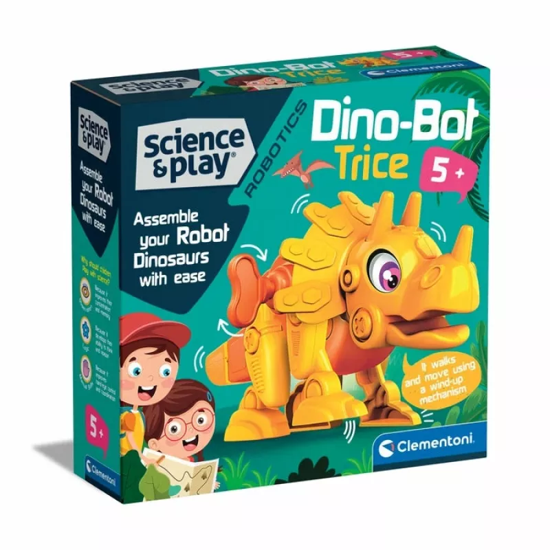 Clementoni Dino Bot Triceratops Junior, robotinis dinozauras, 5 m.
