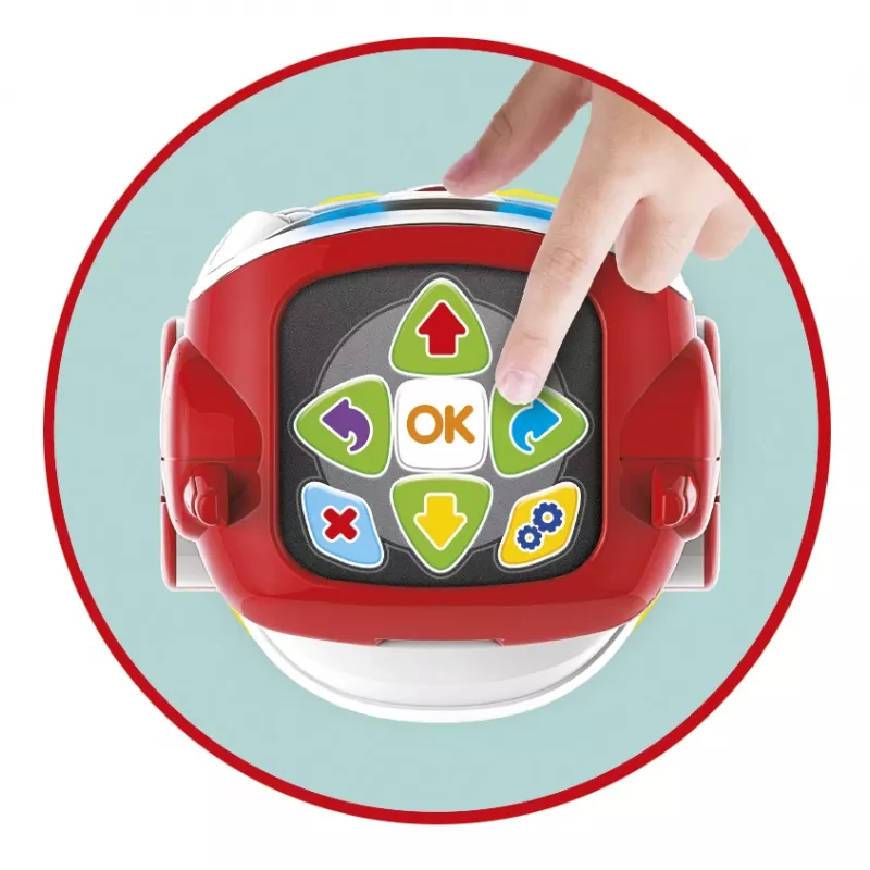 Clementoni DOC - Edukacinis kalbantis robotas, programuojamas robotas, 5 m., raudona, balta