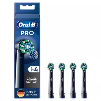 Oral-B CrossAction 4 vnt. Juoda