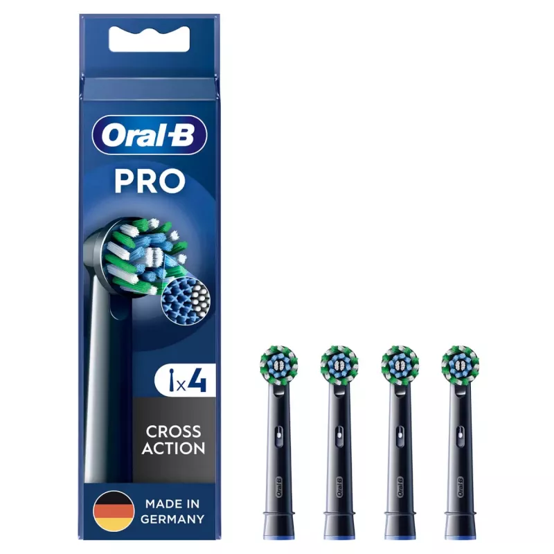 Oral-B CrossAction 4 vnt. Juoda