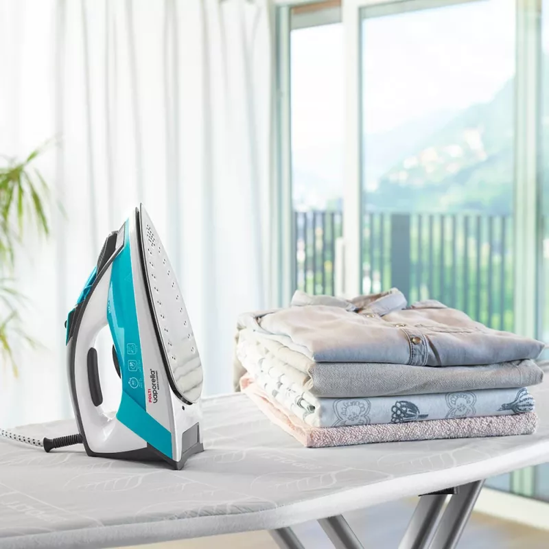 Polti Vaporella Quick & Comfort QC120 garų lygintuvas Nerūdijančio plieno padas 2200 W Juoda, Turkio, Balta