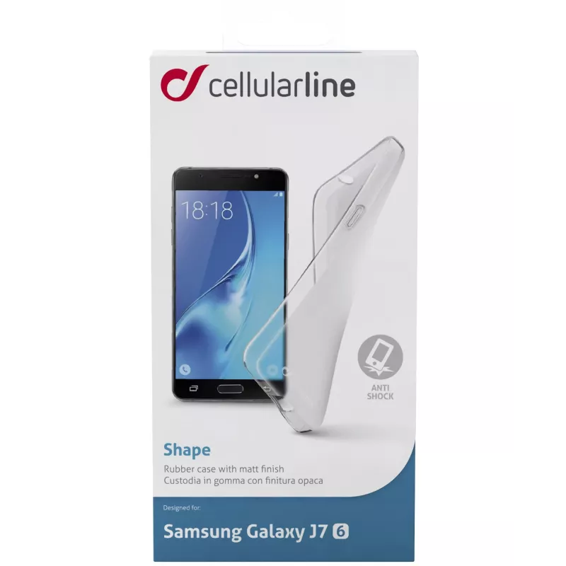 Cellularline Shape - Galaxy J7 (2016), Dėklas, Samsung, Galaxy J7, 14 cm (5,5 inch), Skaidrus