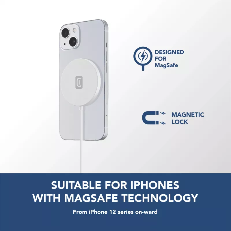 Cellularline Mag - belaidis įkroviklis, belaidžio įkrovimo bazė, skirta MagSafe sistemai
