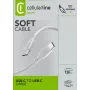 Cellularline Soft kabelis 120 cm – USB-C į USB-C minkštas lietimui kabelis