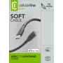 Cellularline Soft kabelis 120 cm - USB-C į Lightning USB-C į Lightning minkštos lytėjimo kabelis