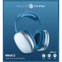 Music Sound Maxi2 Bluetooth 5.0 MAXI2 aplink ausis dedamos ausinės: aplink ausis dedamos ausinės su moderniu dizainu ir optimaliu komfortu, užtikrinančios galingą, subalansuotą garsą