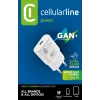 Cellularline GAN sieninis įkroviklis USB-C 30W PD USB-C 30W PD sieninis įkroviklis su GaN technologija