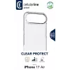 Cellularline Clear Protect - iPhone Air kietas dėklas su guminiais kraštais