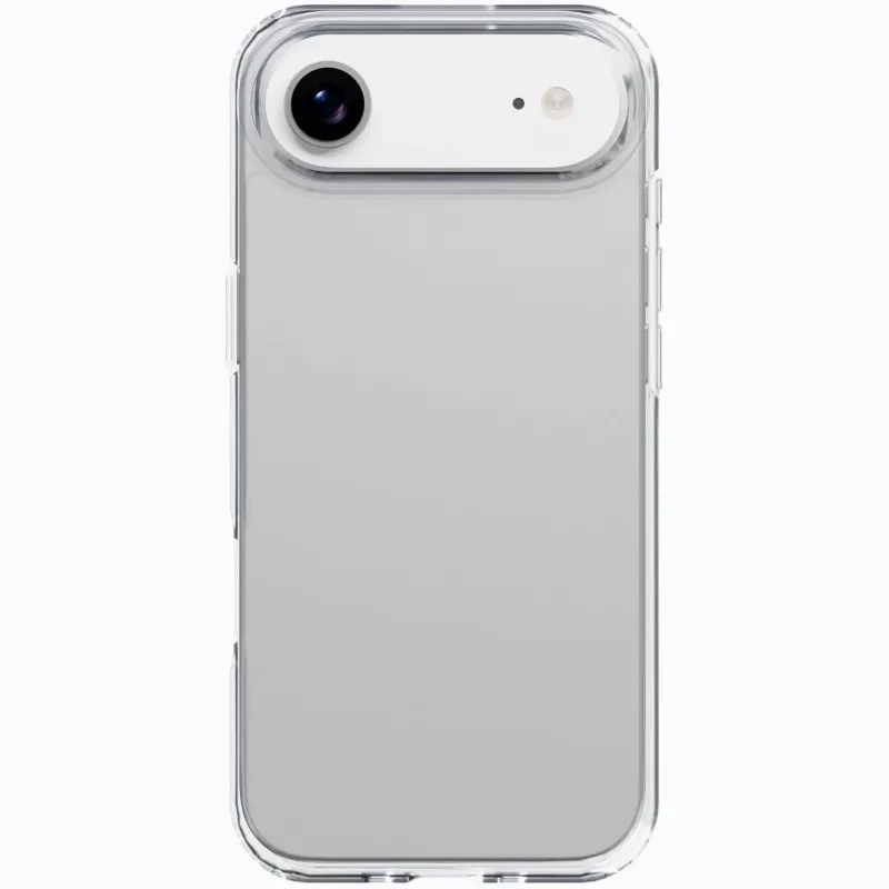 Cellularline Clear Protect - iPhone Air kietas dėklas su guminiais kraštais