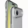 Cellularline Clear Protect - iPhone Air kietas dėklas su guminiais kraštais