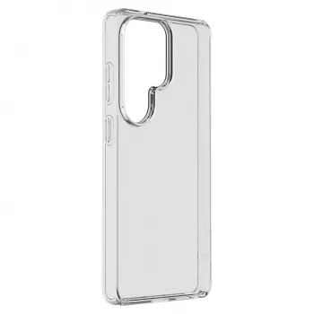 Cellularline Clear Protect - Galaxy S26 Ultra kietas dėklas su guminiais kraštais